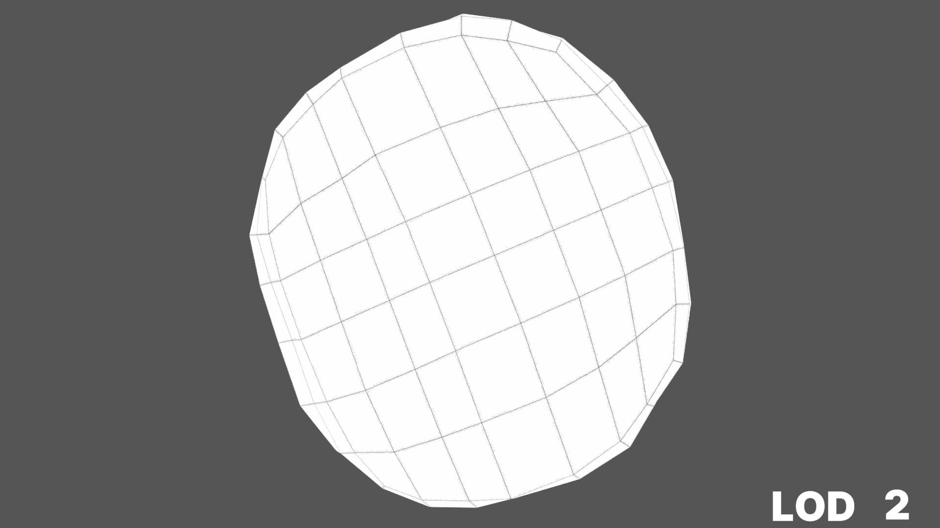 8k Cream Filled Doughnut - 4 Levels of Detail Low-poly 3D model_48