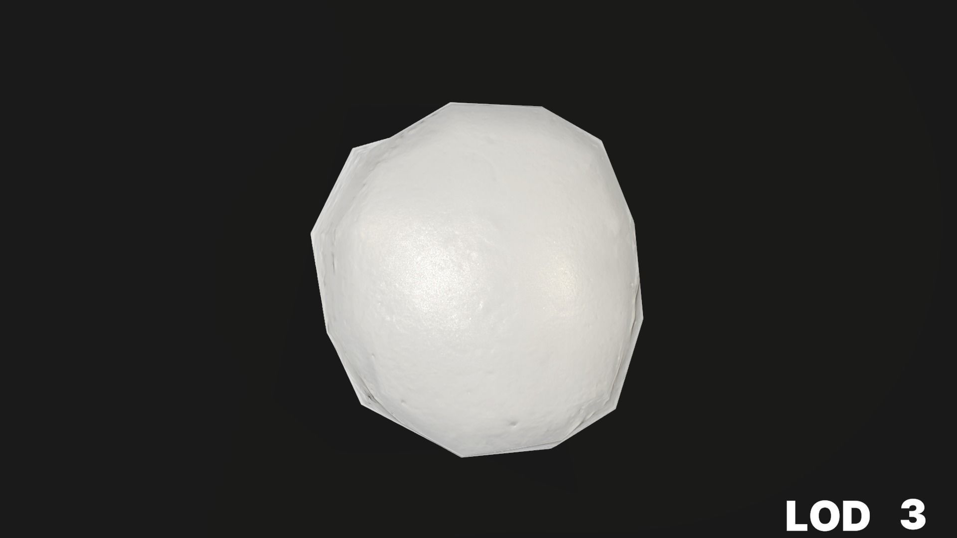 8k Cream Filled Doughnut - 4 Levels of Detail Low-poly 3D model_41