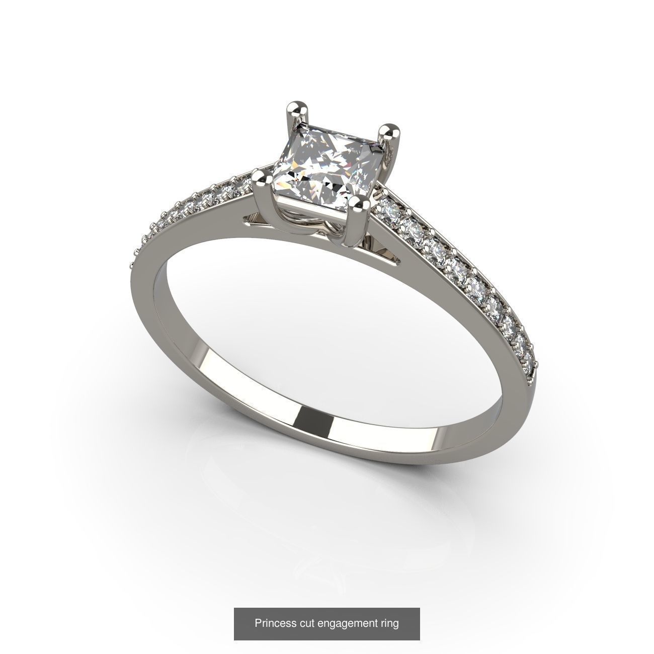 Engagement ring 3D Model Collection_3