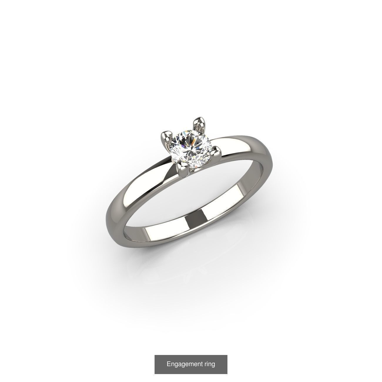 Engagement ring 3D Model Collection_5