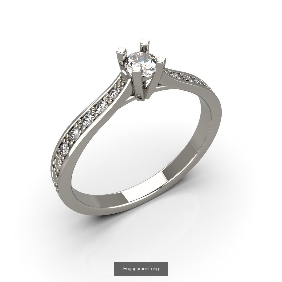 Engagement ring 3D Model Collection_1