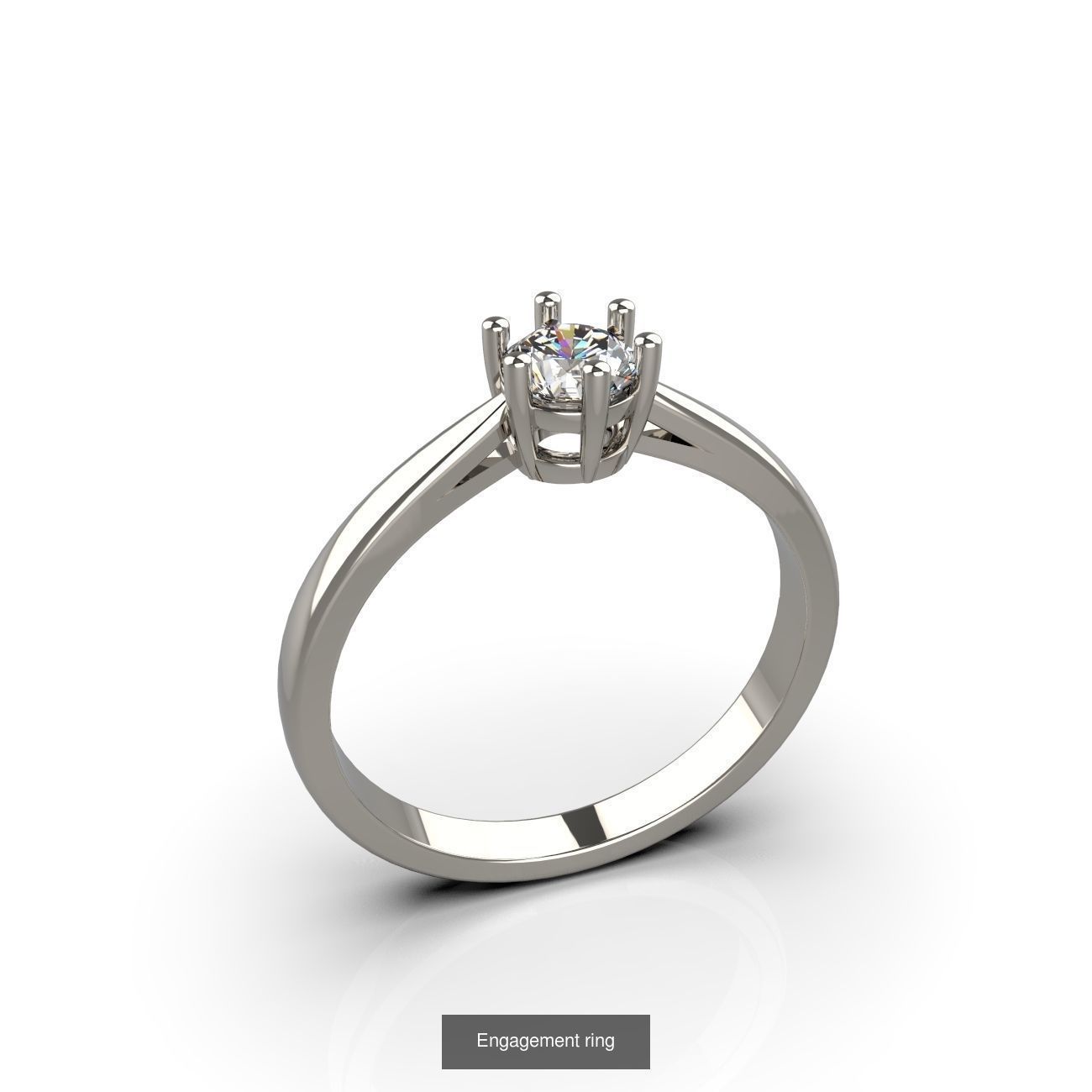 Engagement ring 3D Model Collection_6
