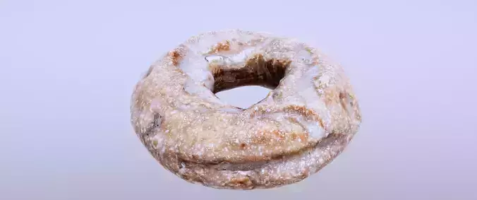 8k Classic Doughnut - 5 Levels of Detail Low-poly 3D model