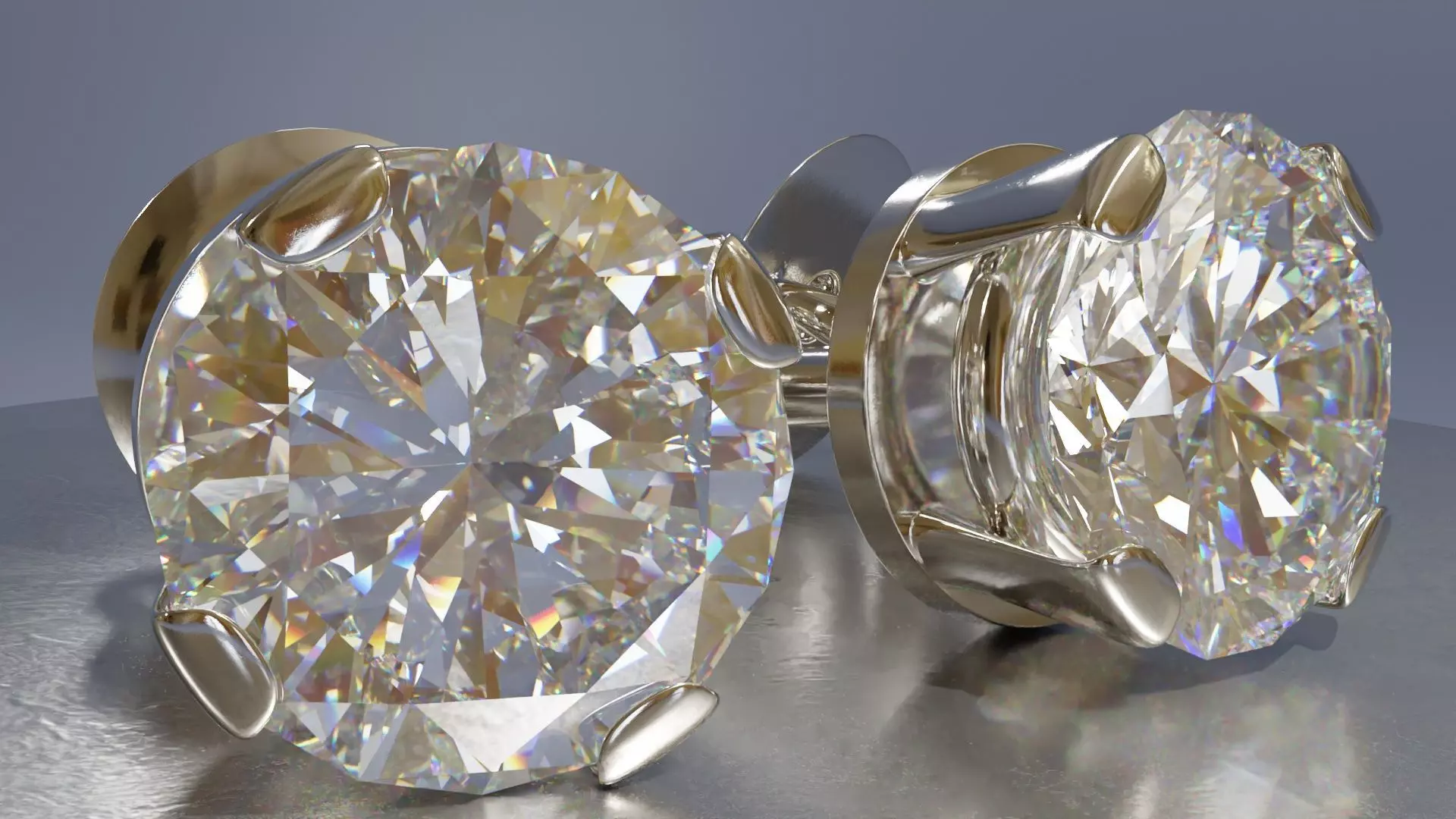 Diamond Jewellery Scene with Blender Cycles 3D model