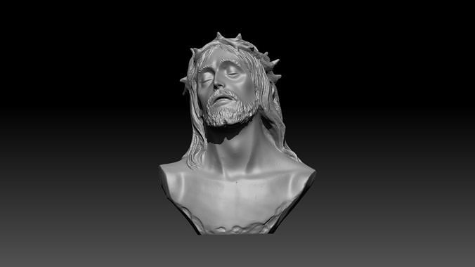 Christ bust  3D print model
