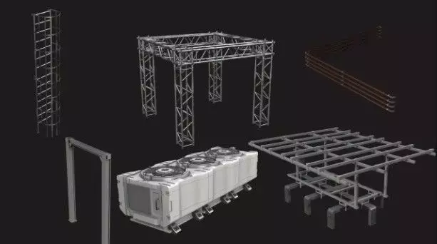 Industrial Pack 3D model_0