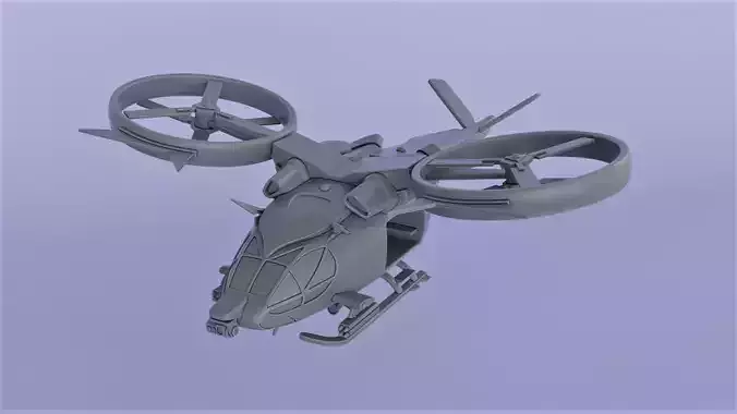 Avatar helicopter 3D print model