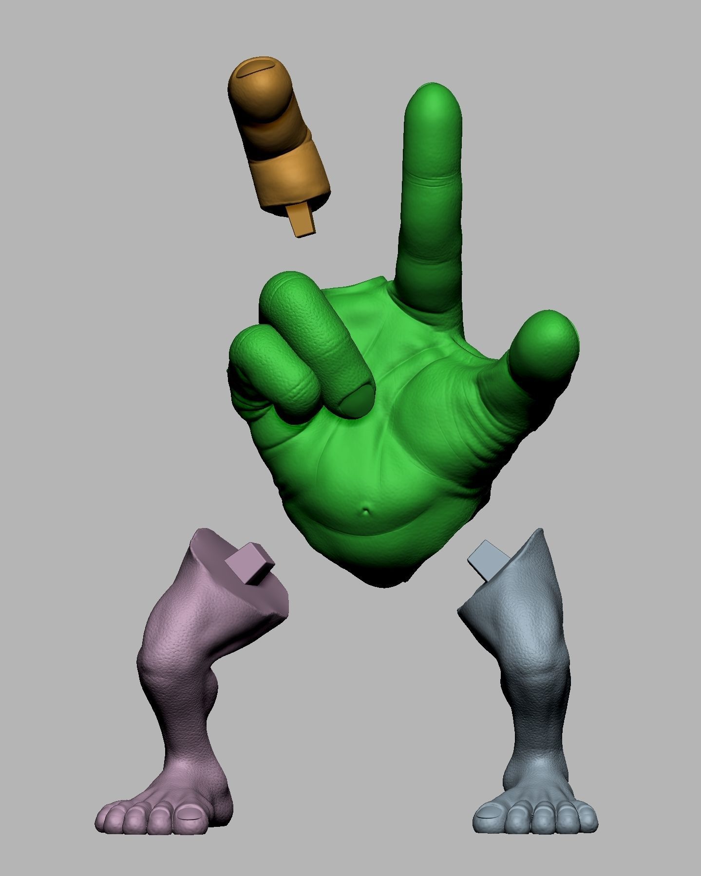 MR FINGER 3D print model_5