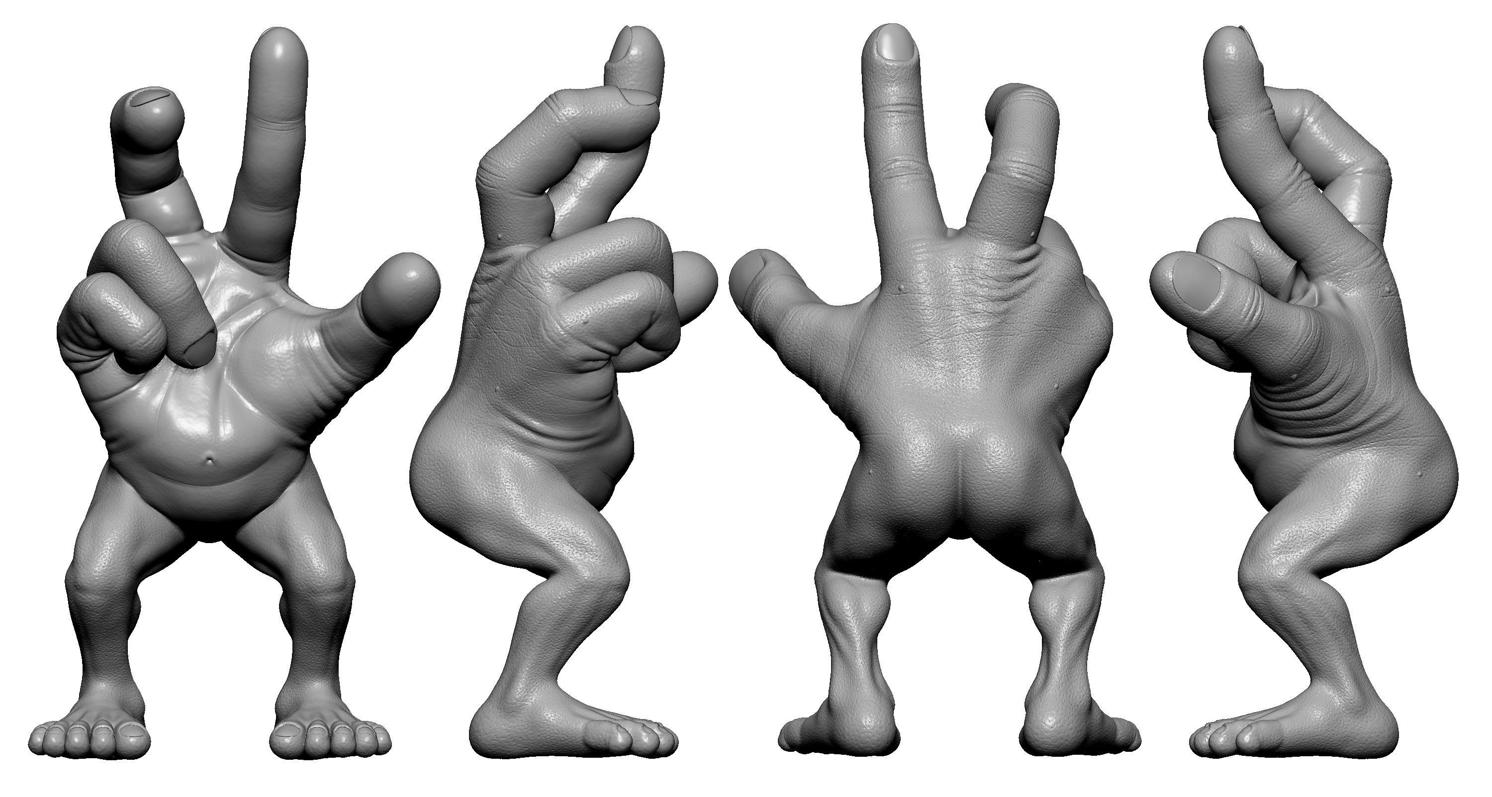 MR FINGER 3D print model_3