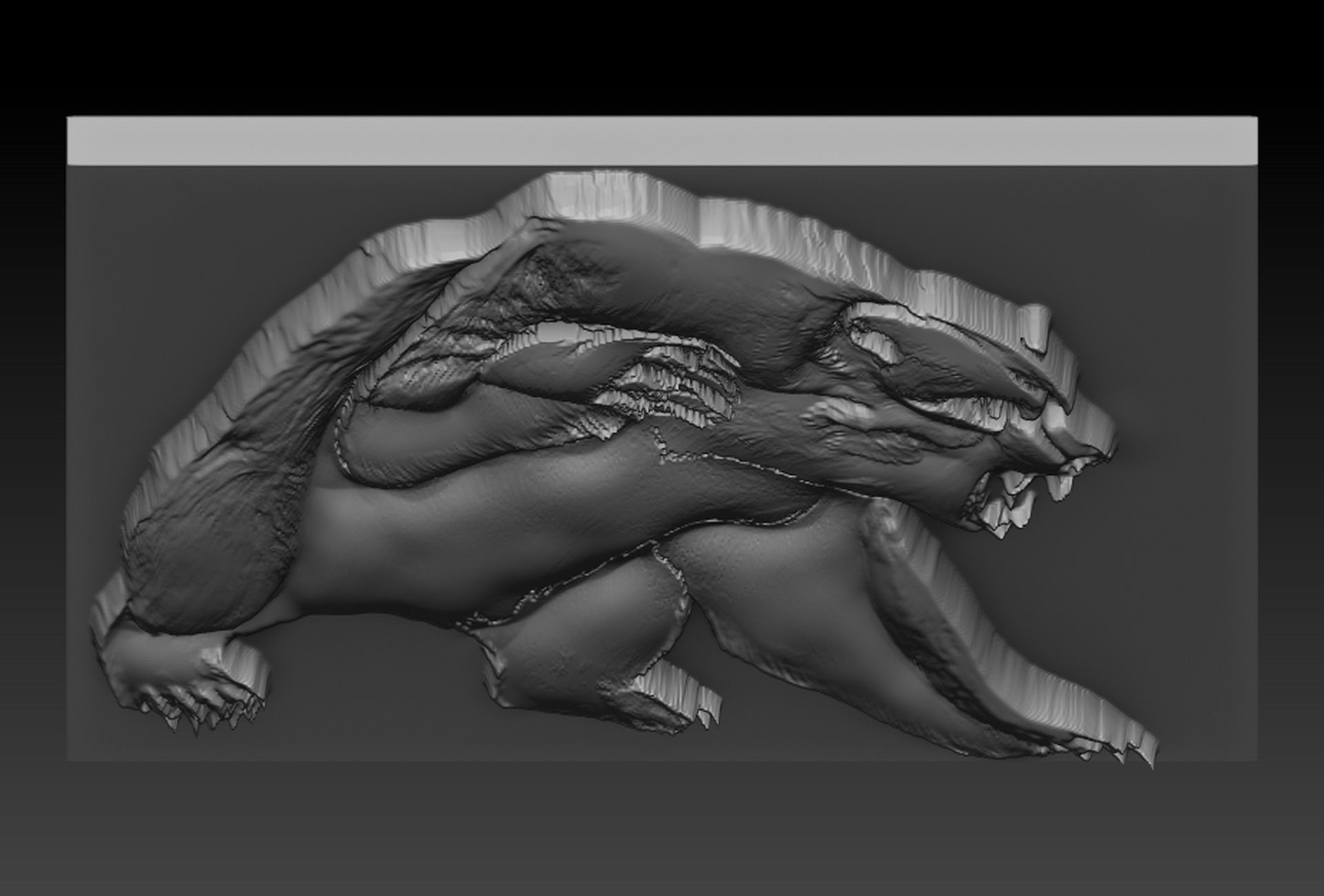 Bearr plate with holes 3D print model_3