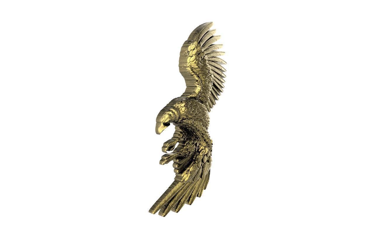 Eagle pendant  3D print model_6