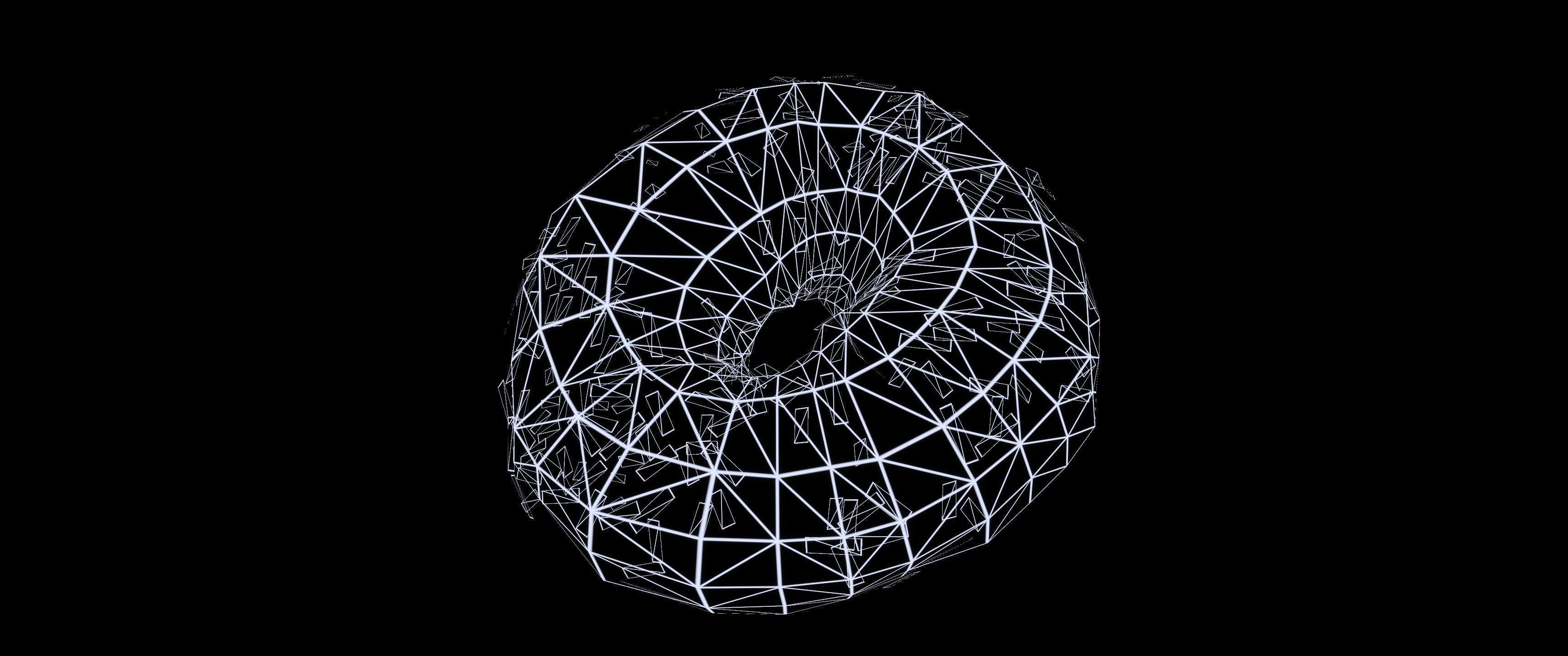 8k Doughnut with Sprinkles - 5 Levels of Detail Low-poly 3D model_18