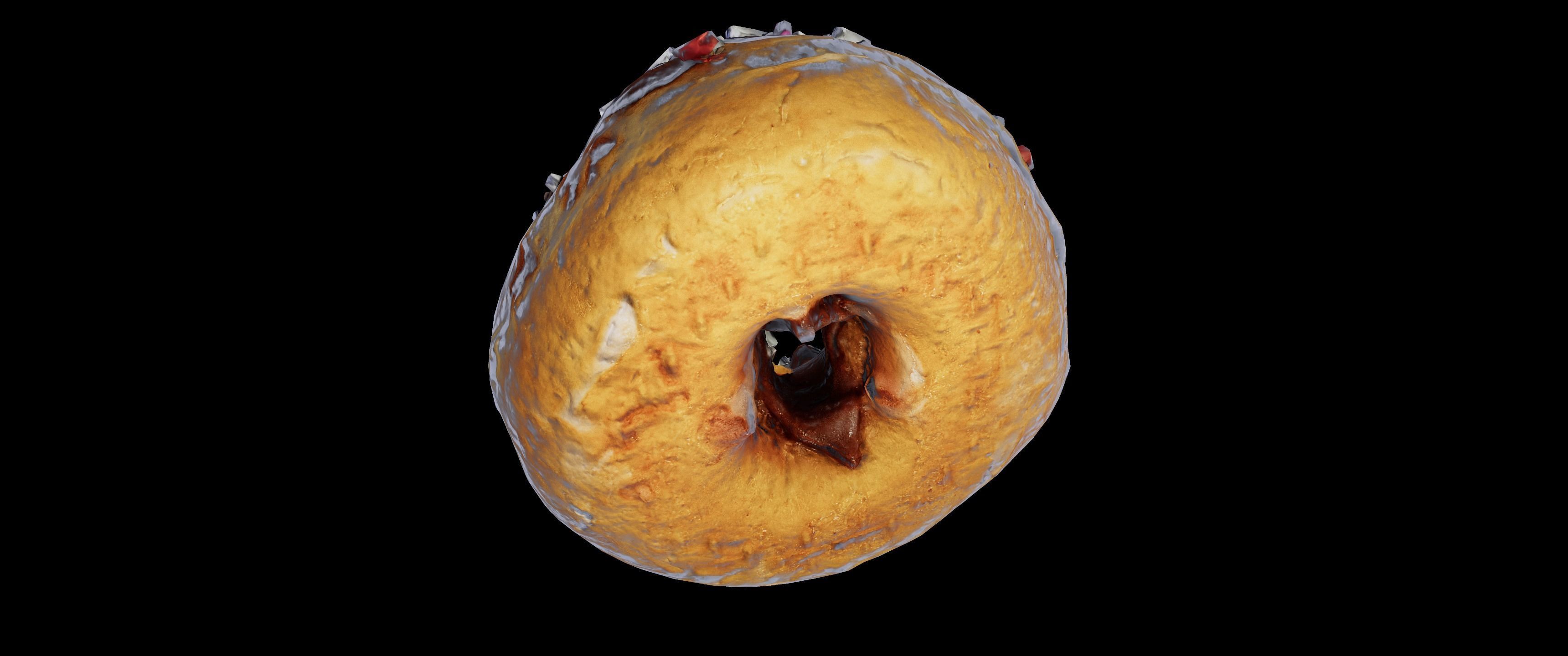 8k Doughnut with Sprinkles - 5 Levels of Detail Low-poly 3D model_14