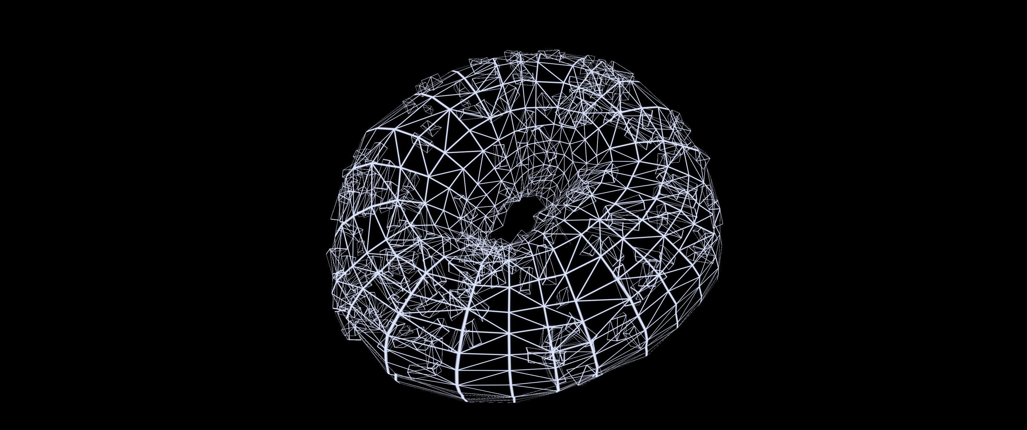 8k Doughnut with Sprinkles - 5 Levels of Detail Low-poly 3D model_17