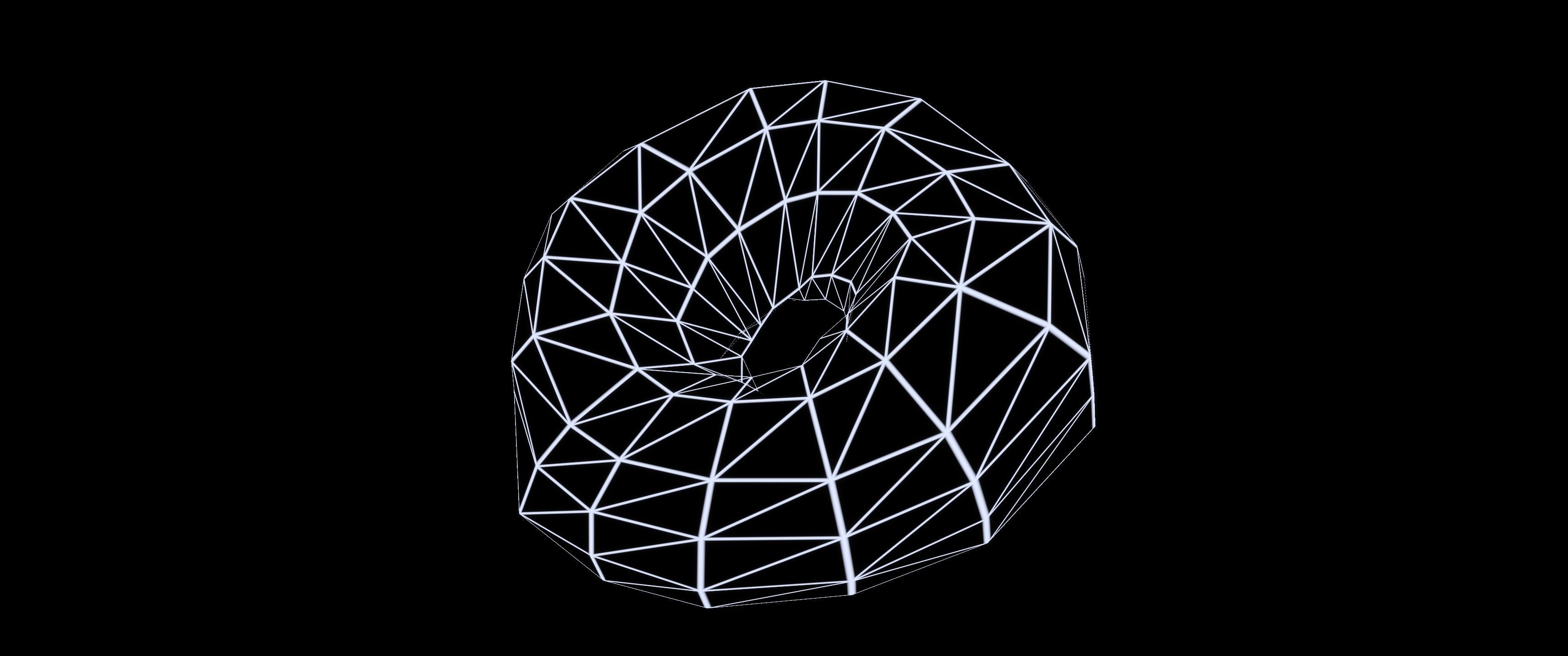 8k Doughnut with Sprinkles - 5 Levels of Detail Low-poly 3D model_19