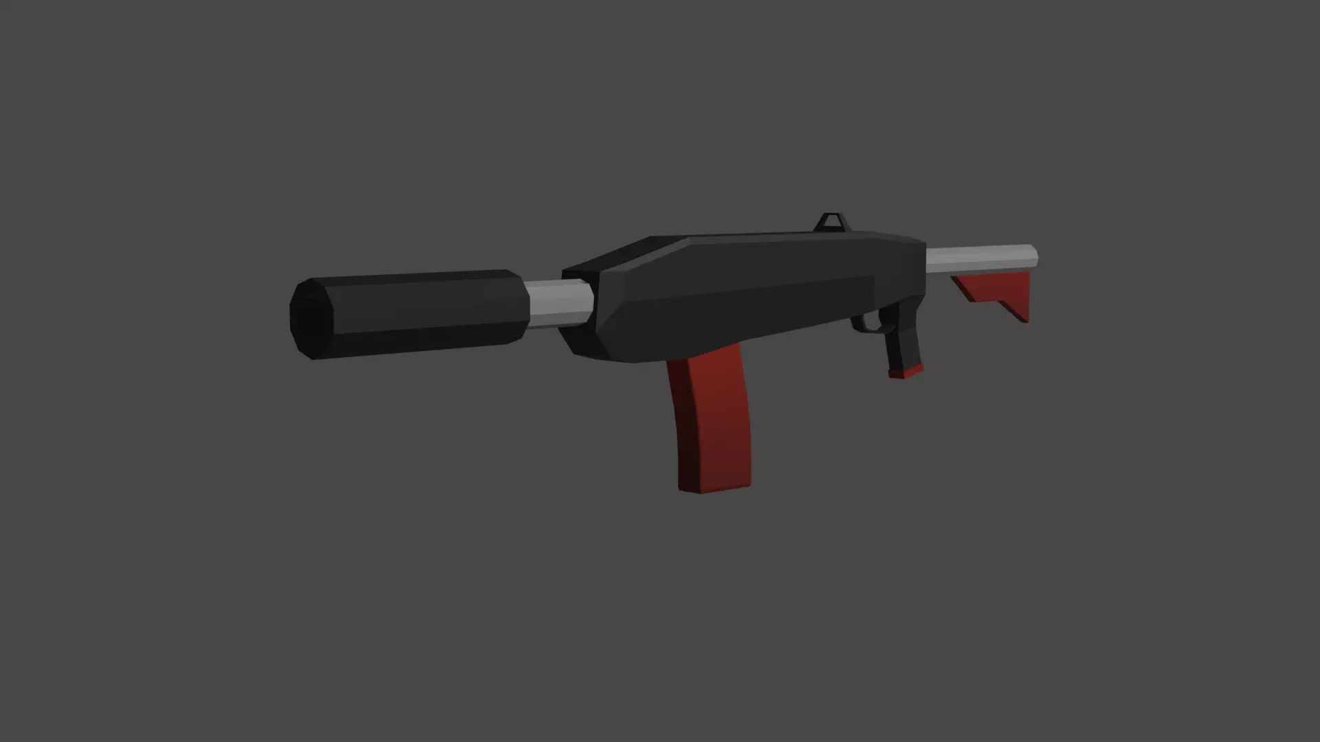 ShotGun gun Free low-poly 3D model_0
