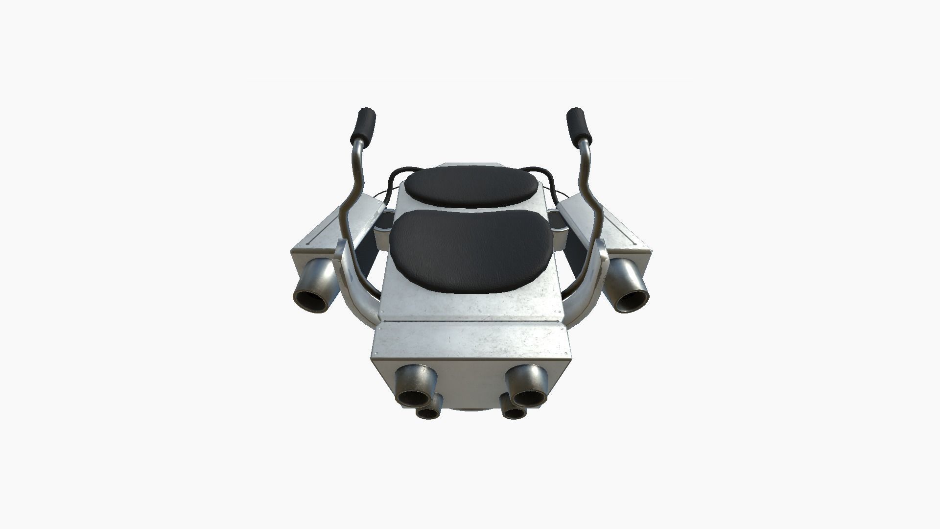 Jetpack G08 Light Steel - SciFi Character Design Low-poly 3D model_4