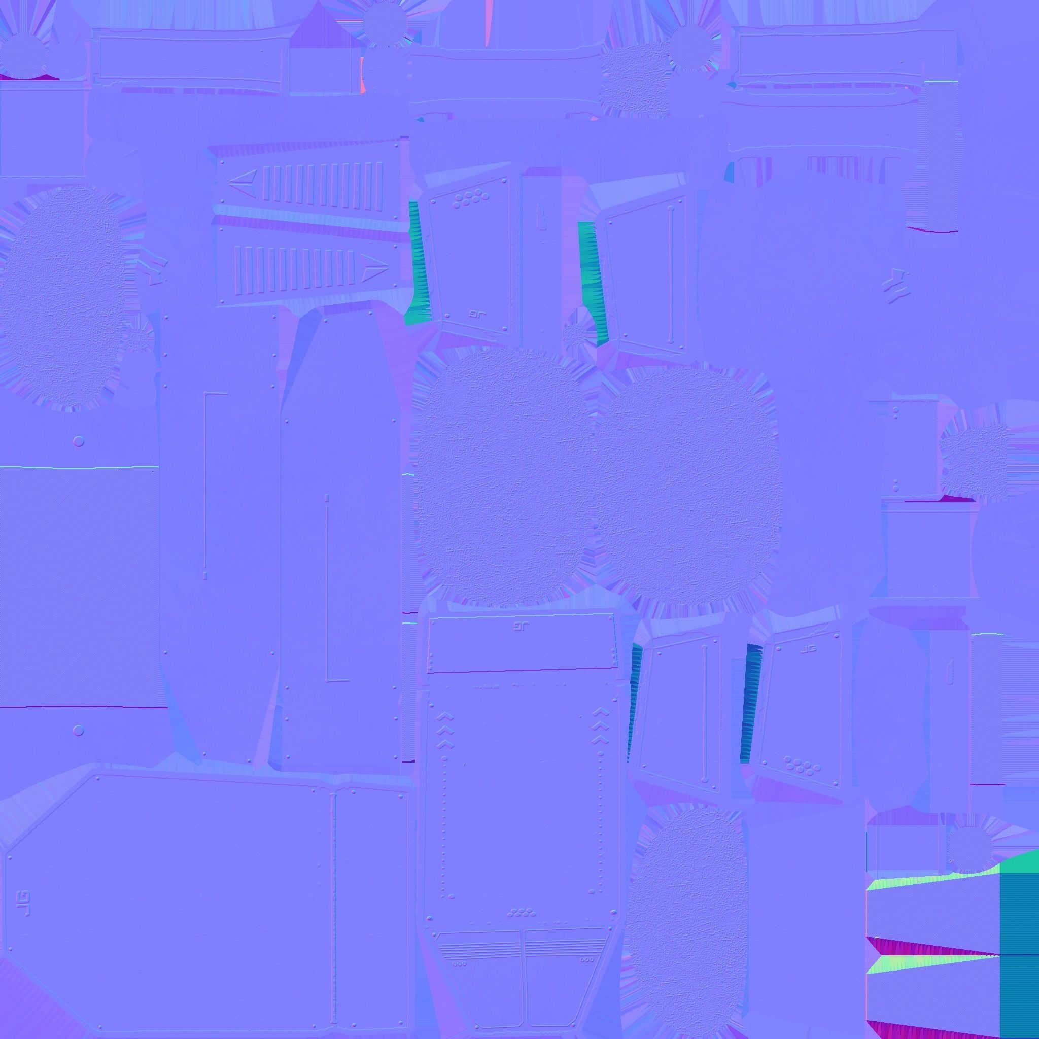 Jetpack G08 Light Steel - SciFi Character Design Low-poly 3D model_24