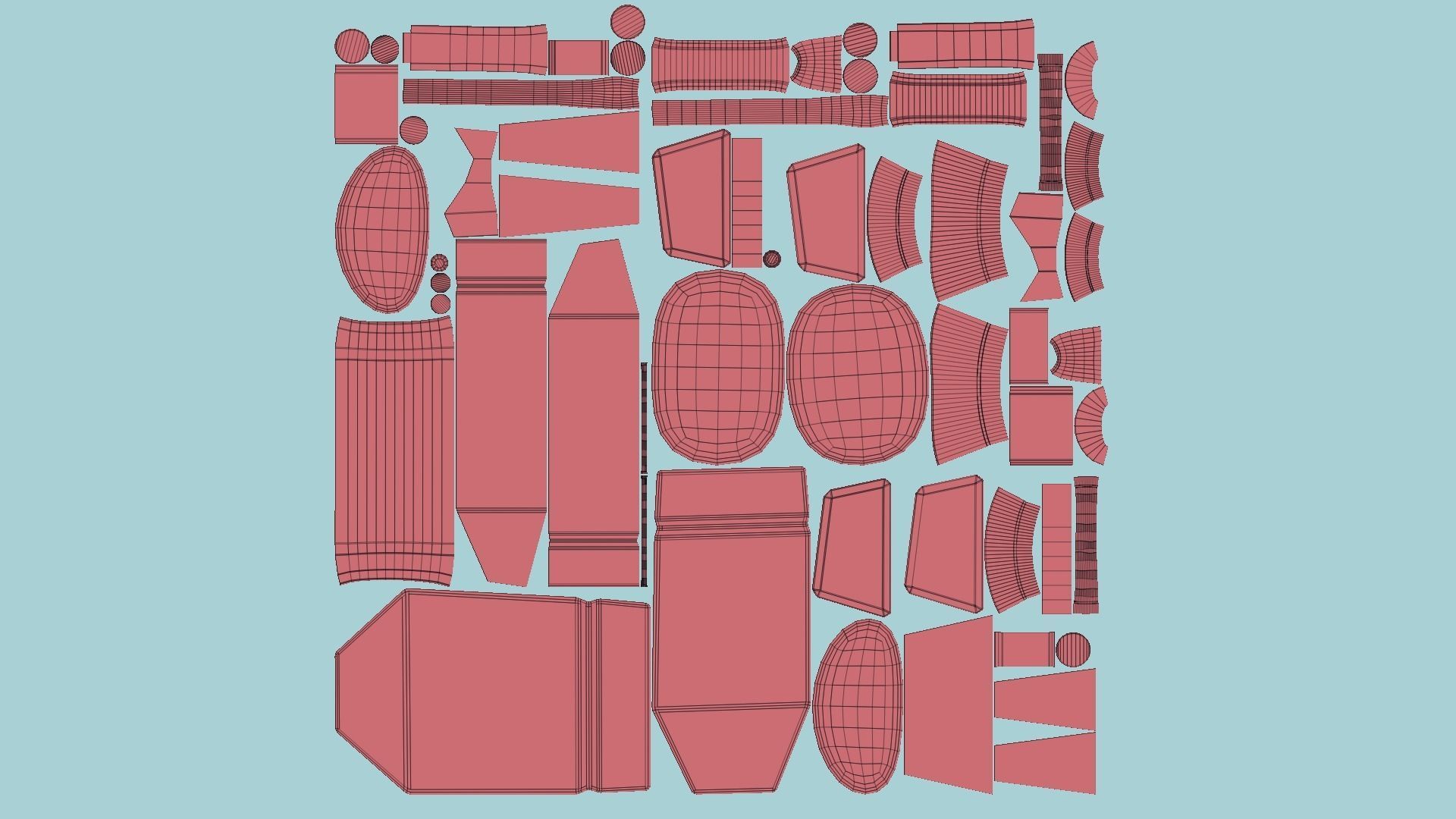 Jetpack G08 Light Steel - SciFi Character Design Low-poly 3D model_13