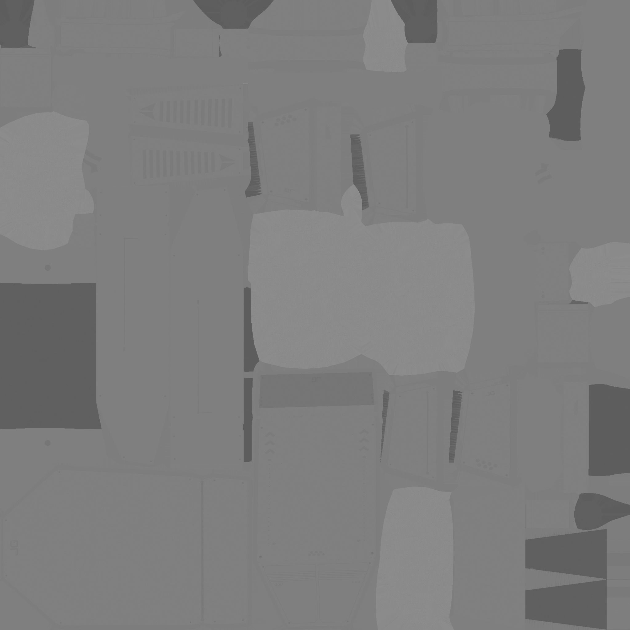 Jetpack G08 Light Steel - SciFi Character Design Low-poly 3D model_22