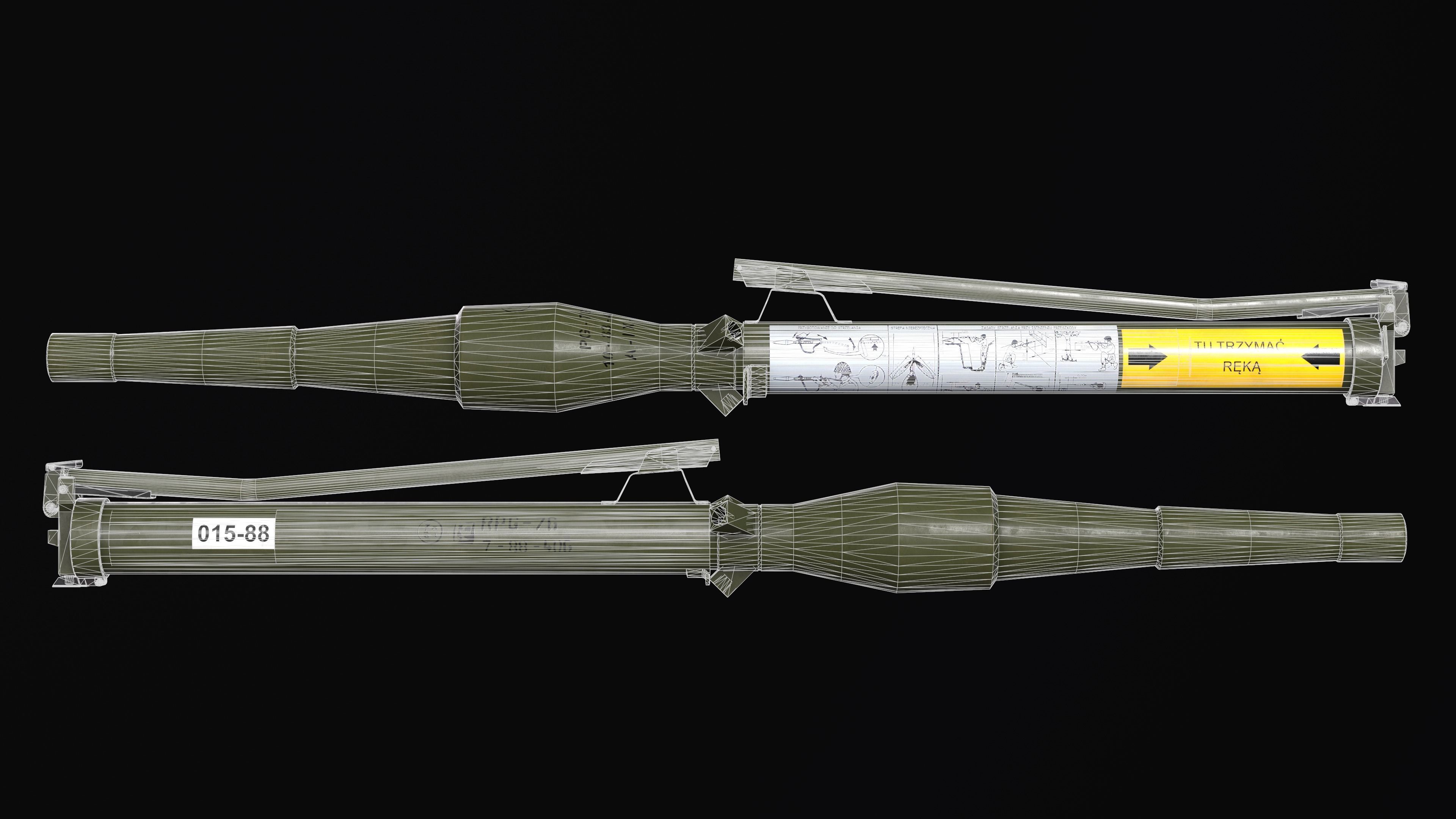 RPG-76 Low-poly 3D model_2