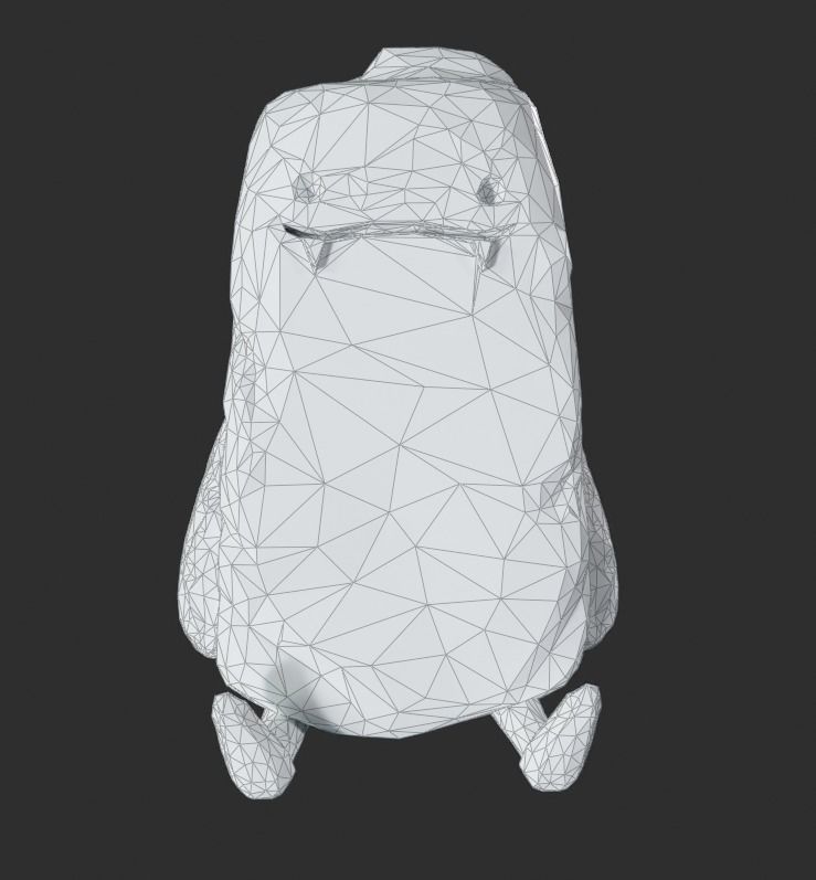 low poly Gameasset6 mountain with lights Low-poly 3D model_7