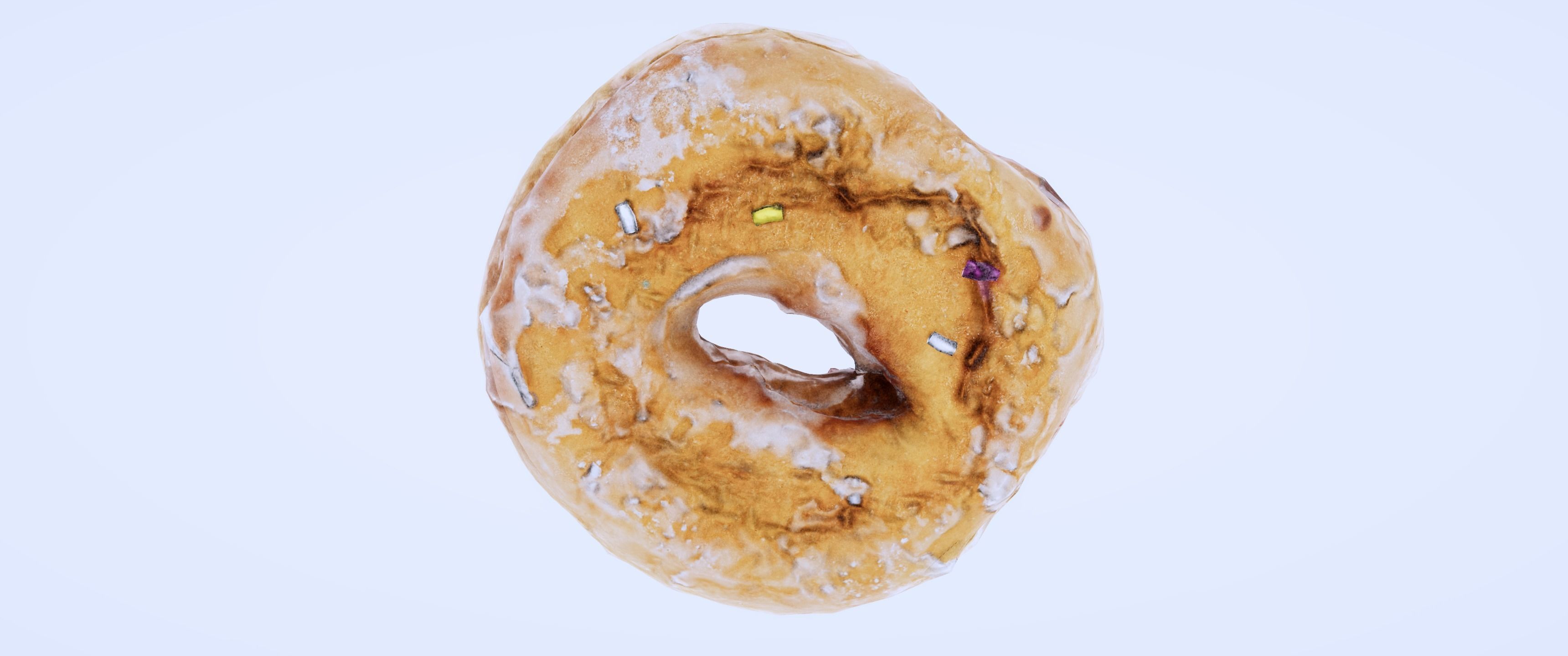 8k Chocolate Doughnut with Sprinkles - 5 Levels of Detail Low-poly 3D model_13