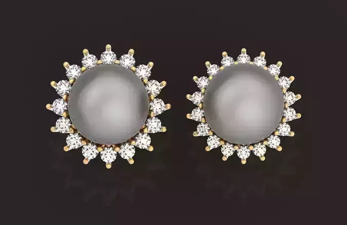 stud pearls earrings  605