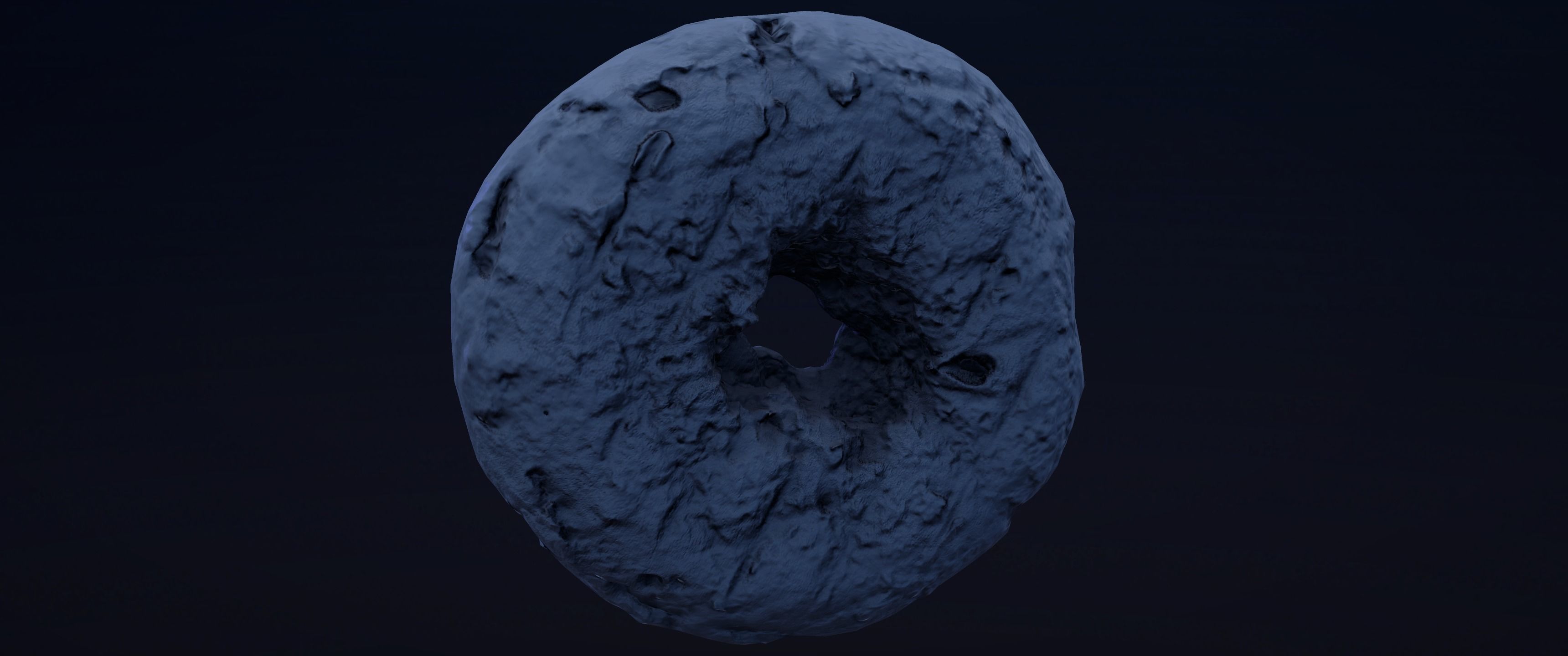 8k Classic Chocolate Doughnut - 5 Levels of Detail Low-poly 3D model_18