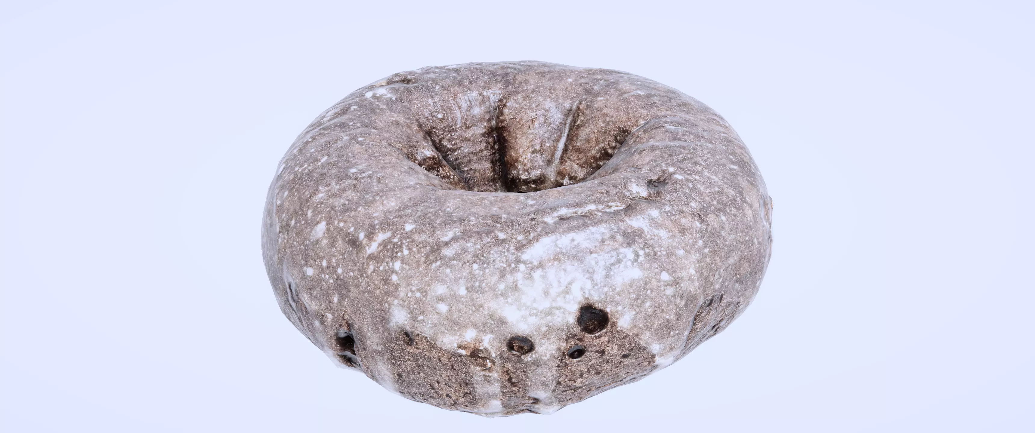 8k Classic Chocolate Doughnut - 5 Levels of Detail Low-poly 3D model_0