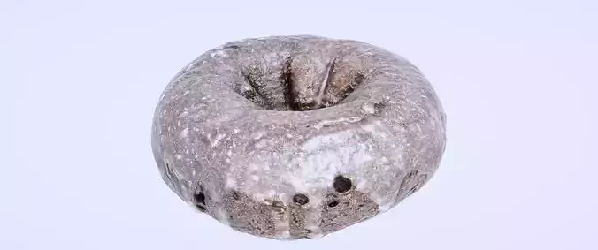 8k Classic Chocolate Doughnut  - 5 Levels of Detail Low-poly 3D model