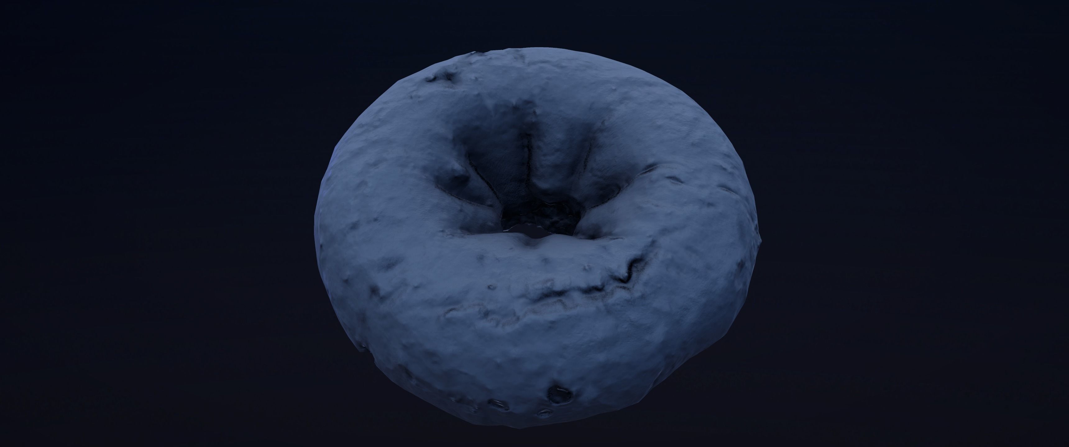8k Classic Chocolate Doughnut - 5 Levels of Detail Low-poly 3D model_17