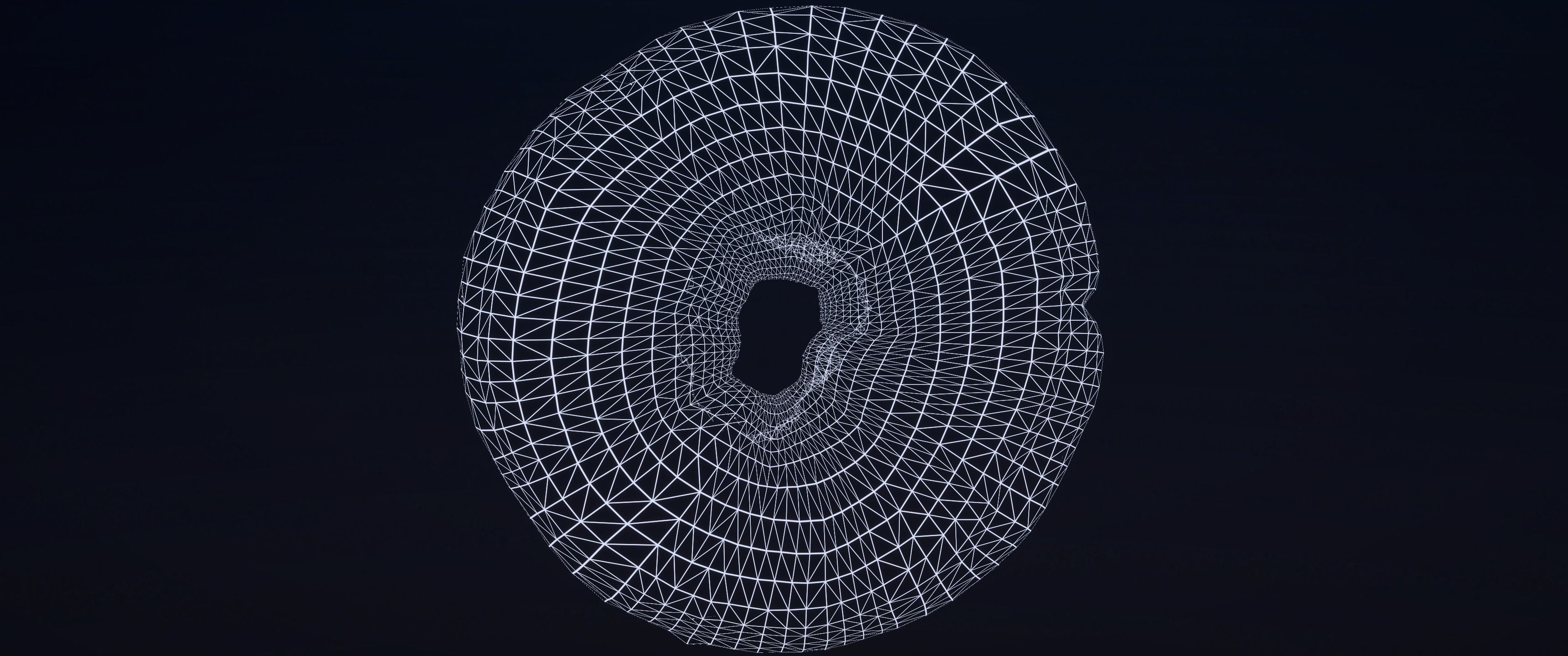 8k Classic Chocolate Doughnut - 5 Levels of Detail Low-poly 3D model_19