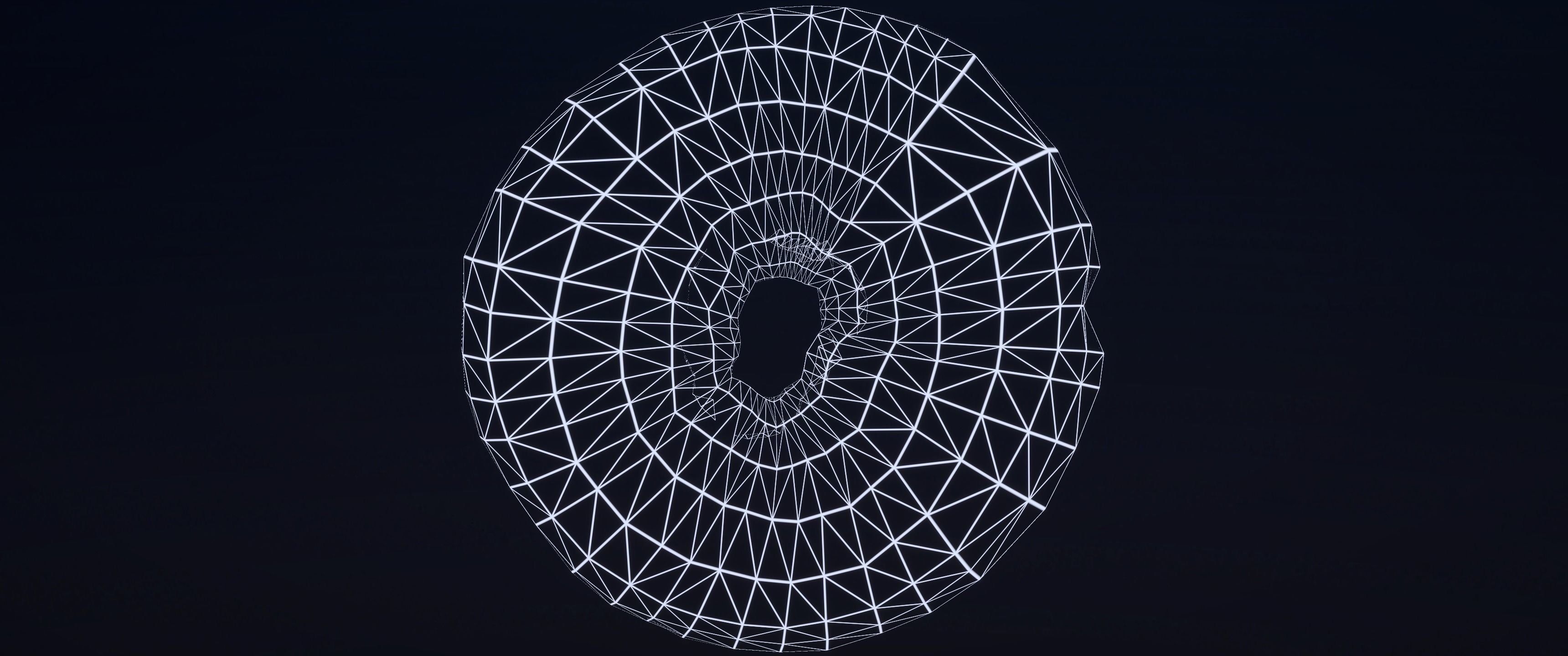 8k Classic Chocolate Doughnut - 5 Levels of Detail Low-poly 3D model_22