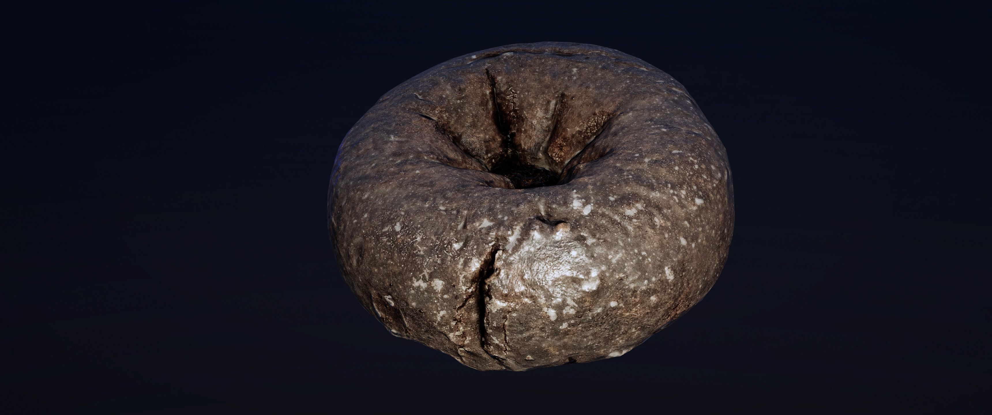 8k Classic Chocolate Doughnut - 5 Levels of Detail Low-poly 3D model_14
