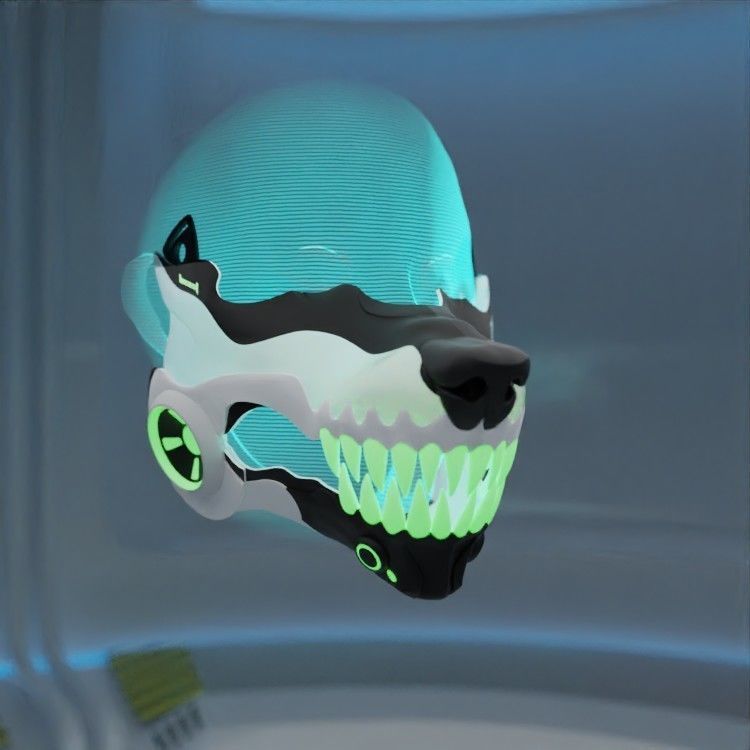 CYBERPUNK BEAST MASK 3D print model_2