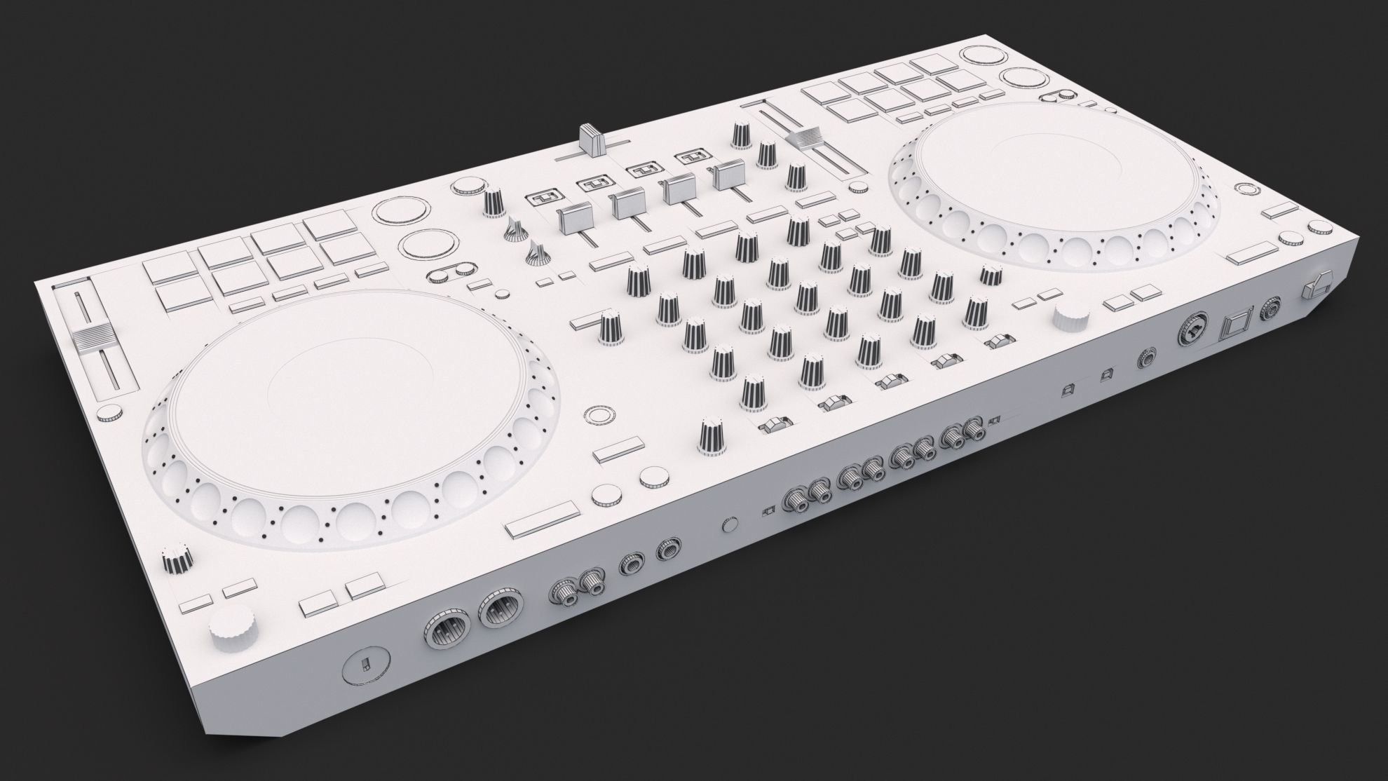 Pioneer ddj-1000srt White 3D model_8