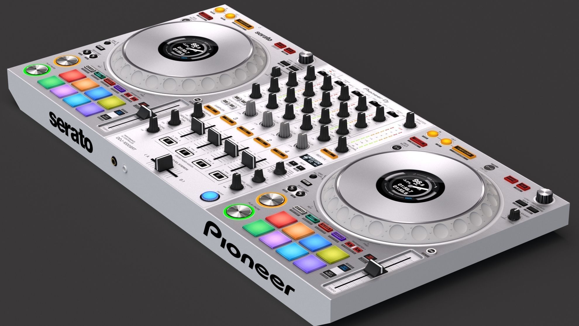 Pioneer ddj-1000srt White 3D model_2