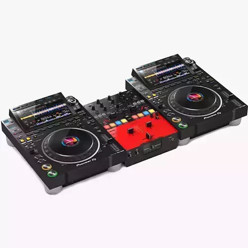 Pioneer DJ Set 4 DJM-S5 and CDJ 3000 Nexus
