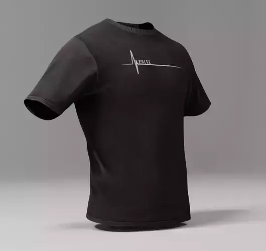 T-Shirt Black And Blue 