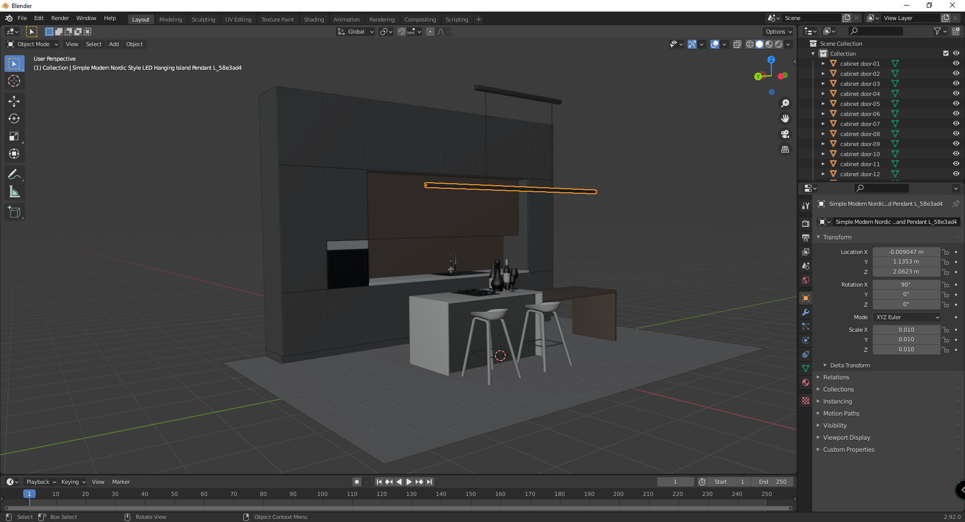 Kitchen 01 3D model_33