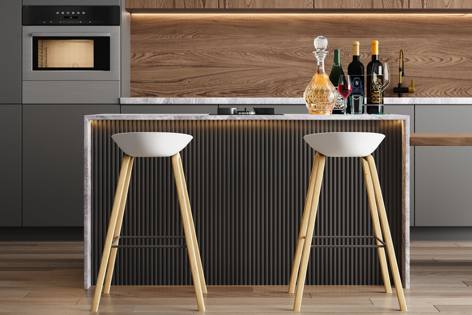 Kitchen 01 3D model_8