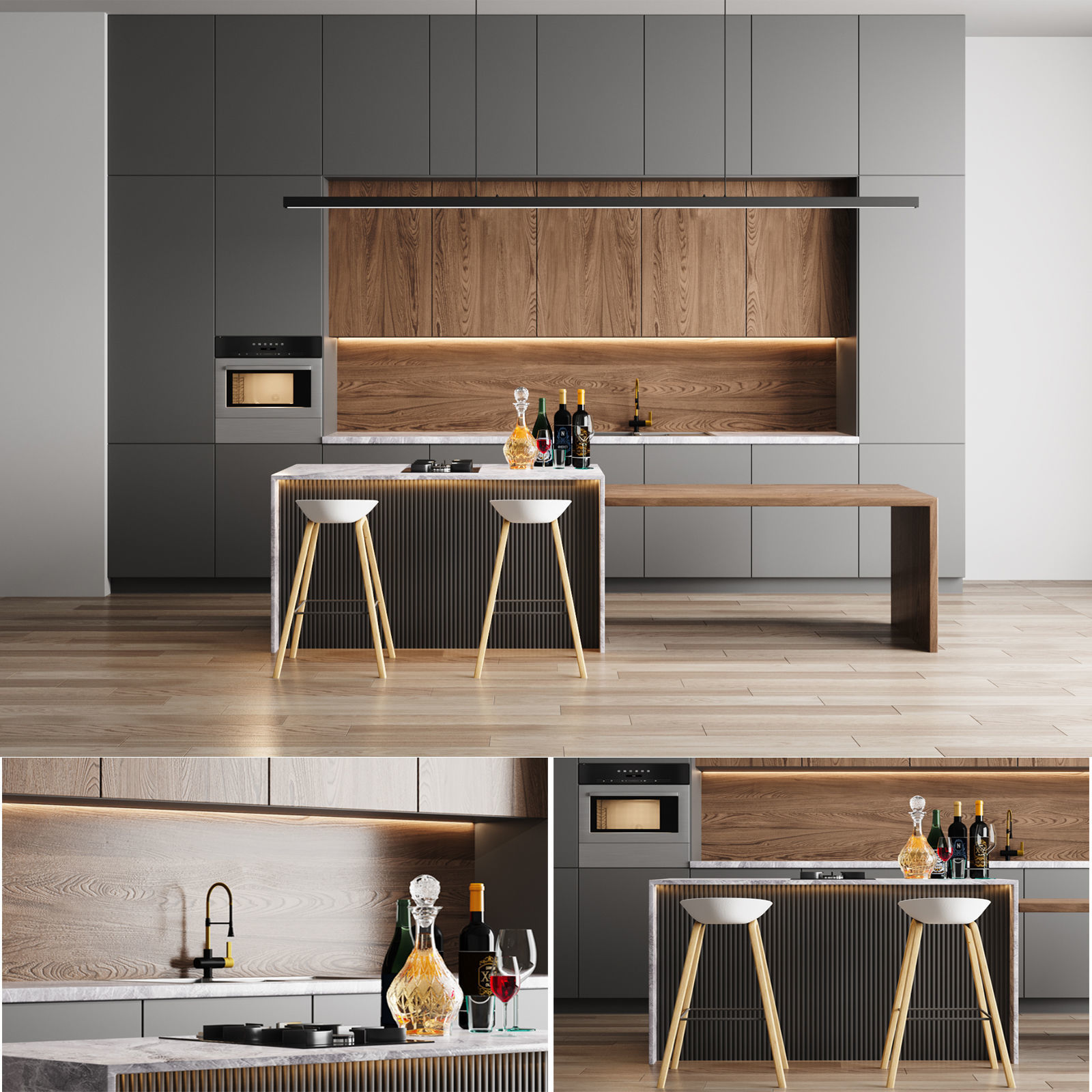 Kitchen 01 3D model_1