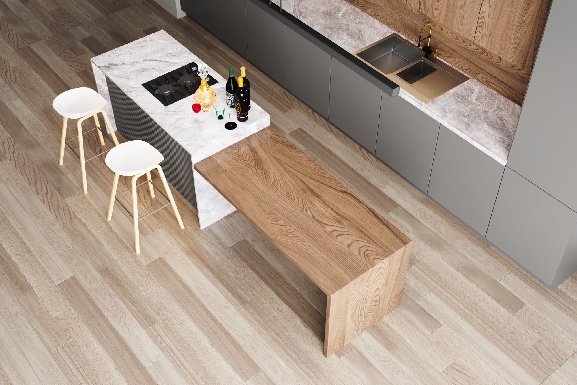 Kitchen 01 3D model_6