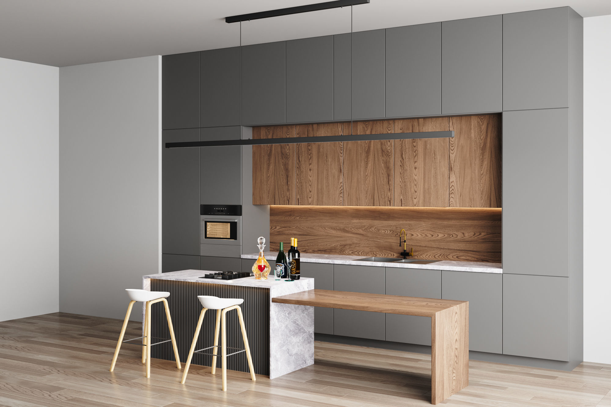 Kitchen 01 3D model_3