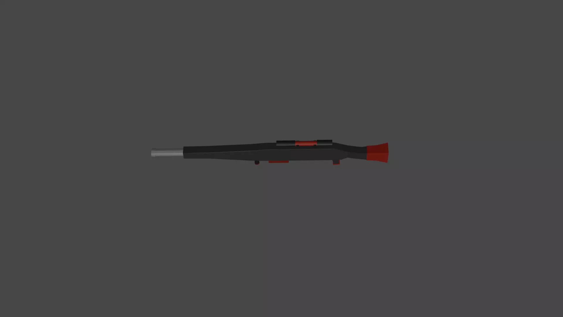 Low poly Rifle gun Free low-poly 3D model_0