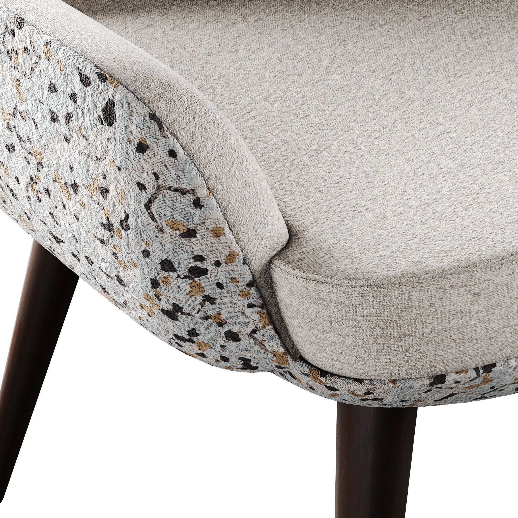 Atila Armchair For Hotel Restaurant 3D model_2