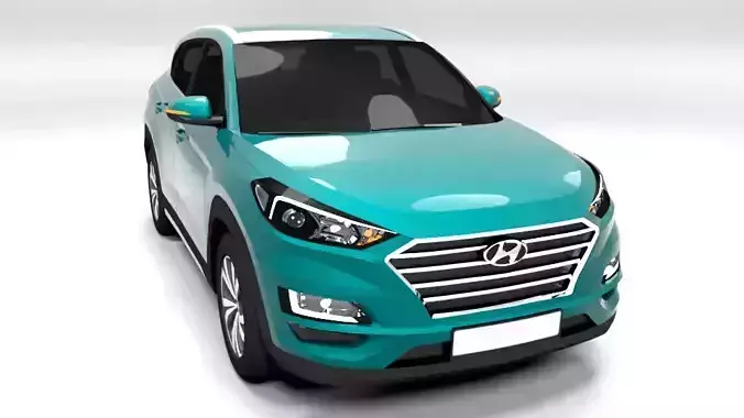 HYUNDAI TUCSON 2019 LOWPOLY Low-poly 3D model