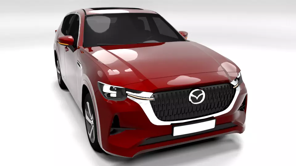 MAZDA CX-60 LOWPOLY Low-poly 3D model_0