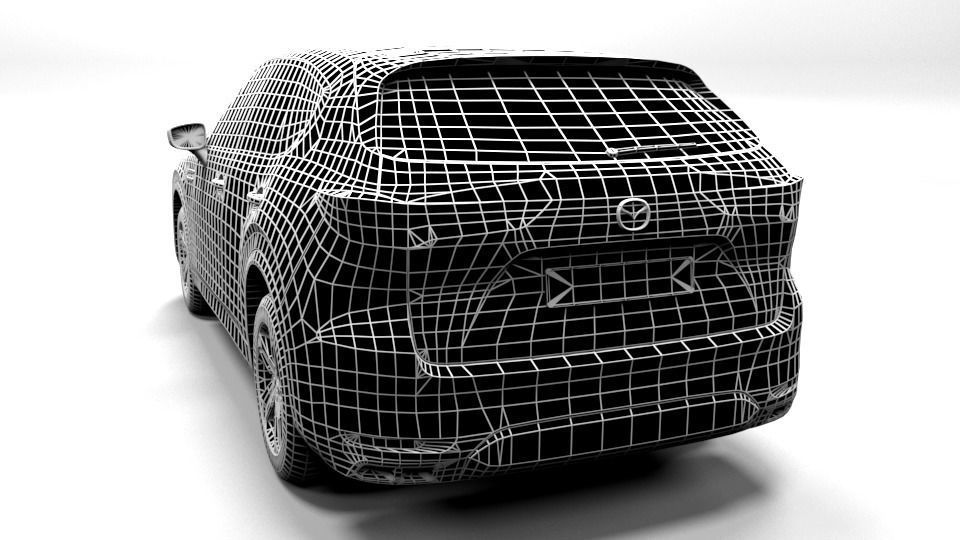 MAZDA CX-60 LOWPOLY Low-poly 3D model_3